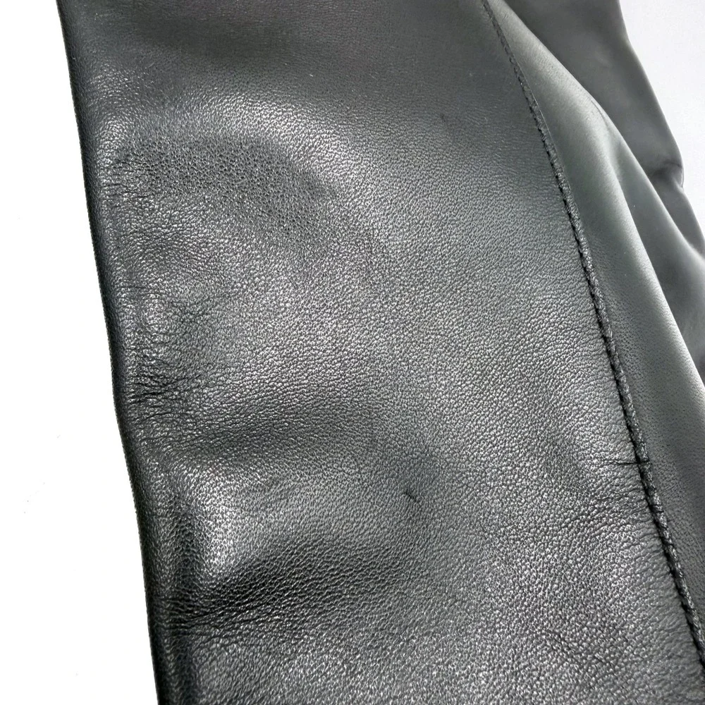 AllSaints Mindy Boot Black Leather Over The Knee Lug Sole Platform Tall Sz‎ 6